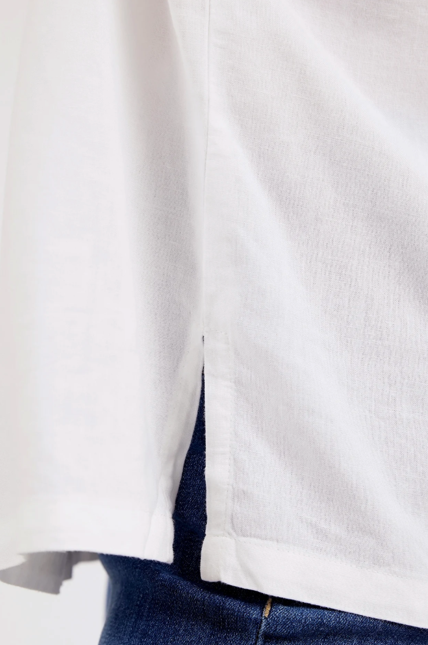 Curtis Woven S/S Tee - White