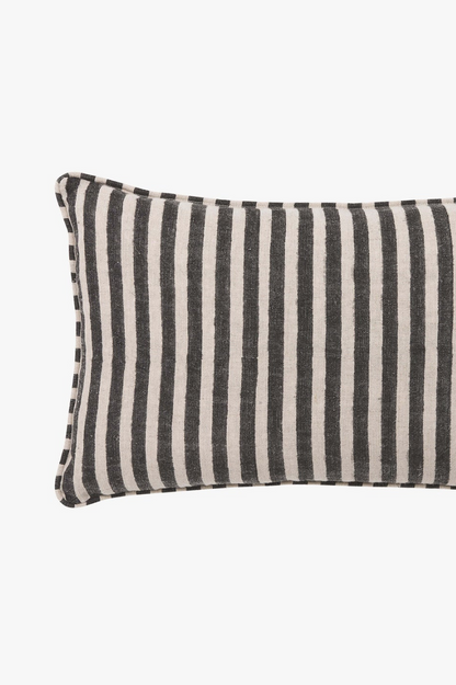 Quinn Black Mini Cushion - 30cm x 50cm