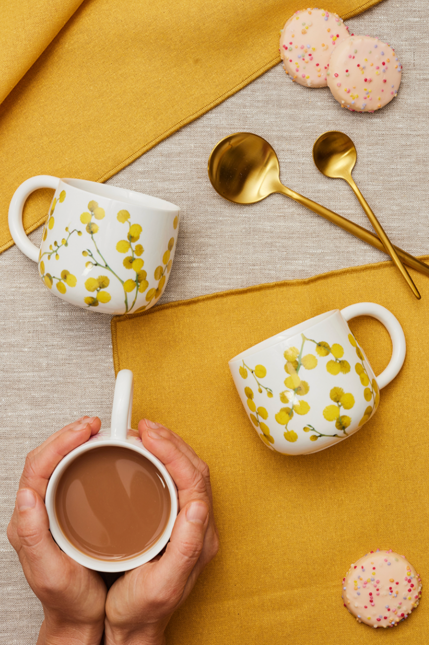 Sunny Day Mug Set - Wattle Blossom