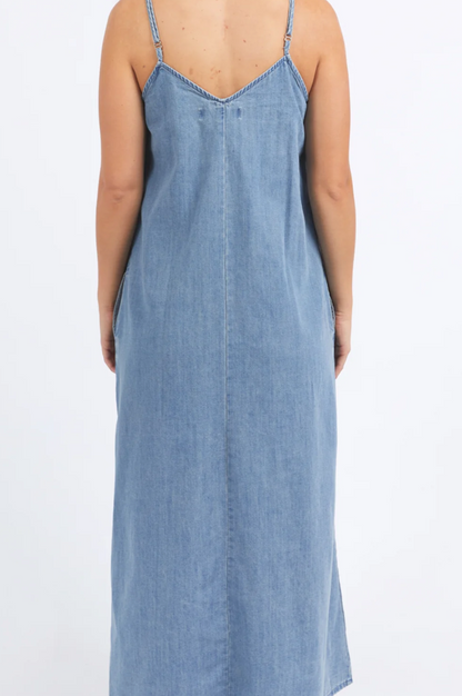 Roma Denim Dress - Mid Blue