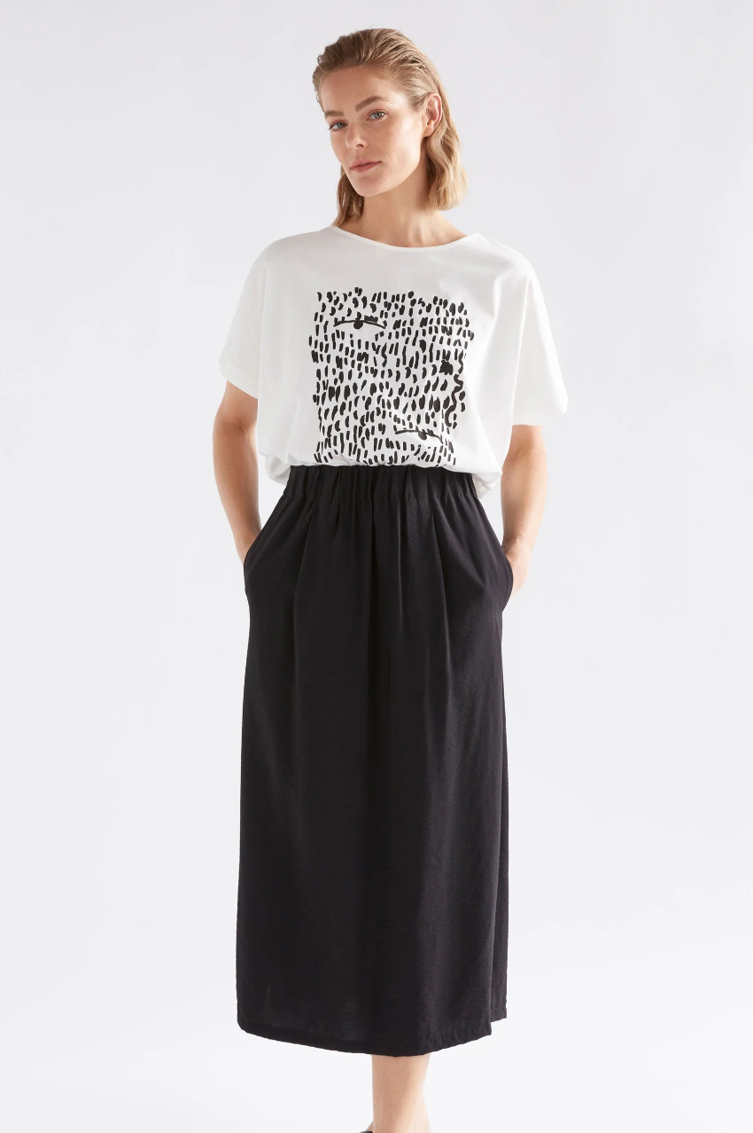 Bruk Tee - Black Trope Print