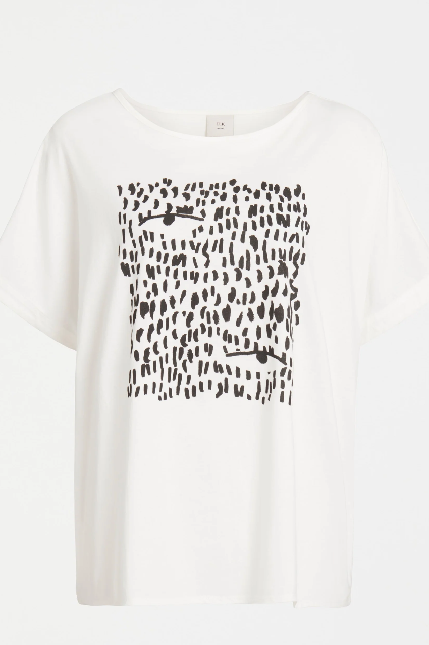 Bruk Tee - Black Trope Print