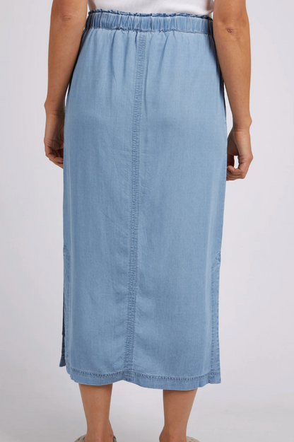 Penny Utility Skirt - Mid Blue Wash