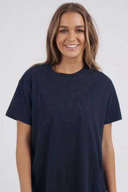 Foxwood Embrooidery Tee - Navy