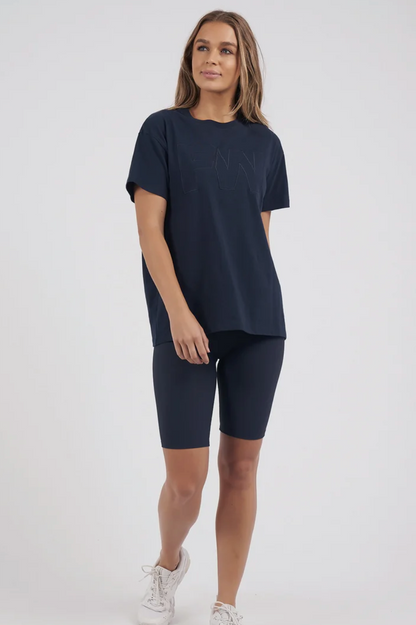 Foxwood Embrooidery Tee - Navy