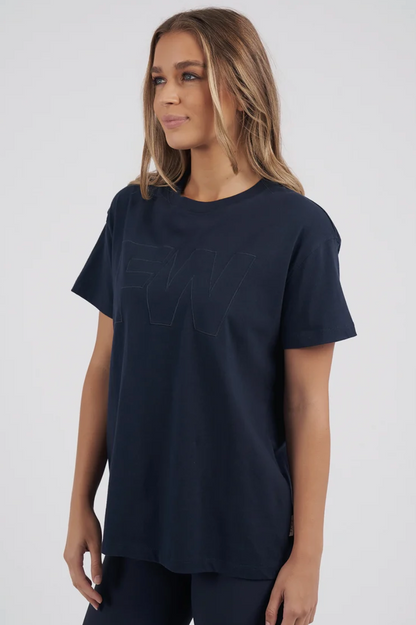 Foxwood Embrooidery Tee - Navy