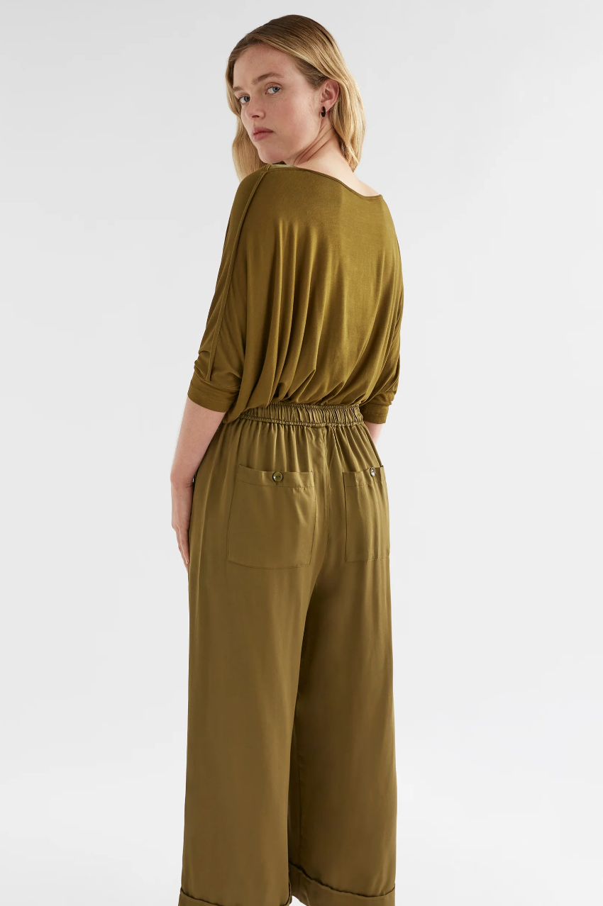 Elk Wide Leg Culotte - Olive