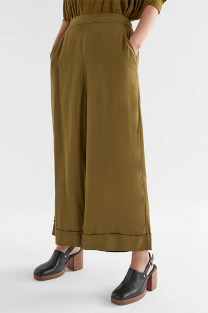 Elk Wide Leg Culotte - Olive