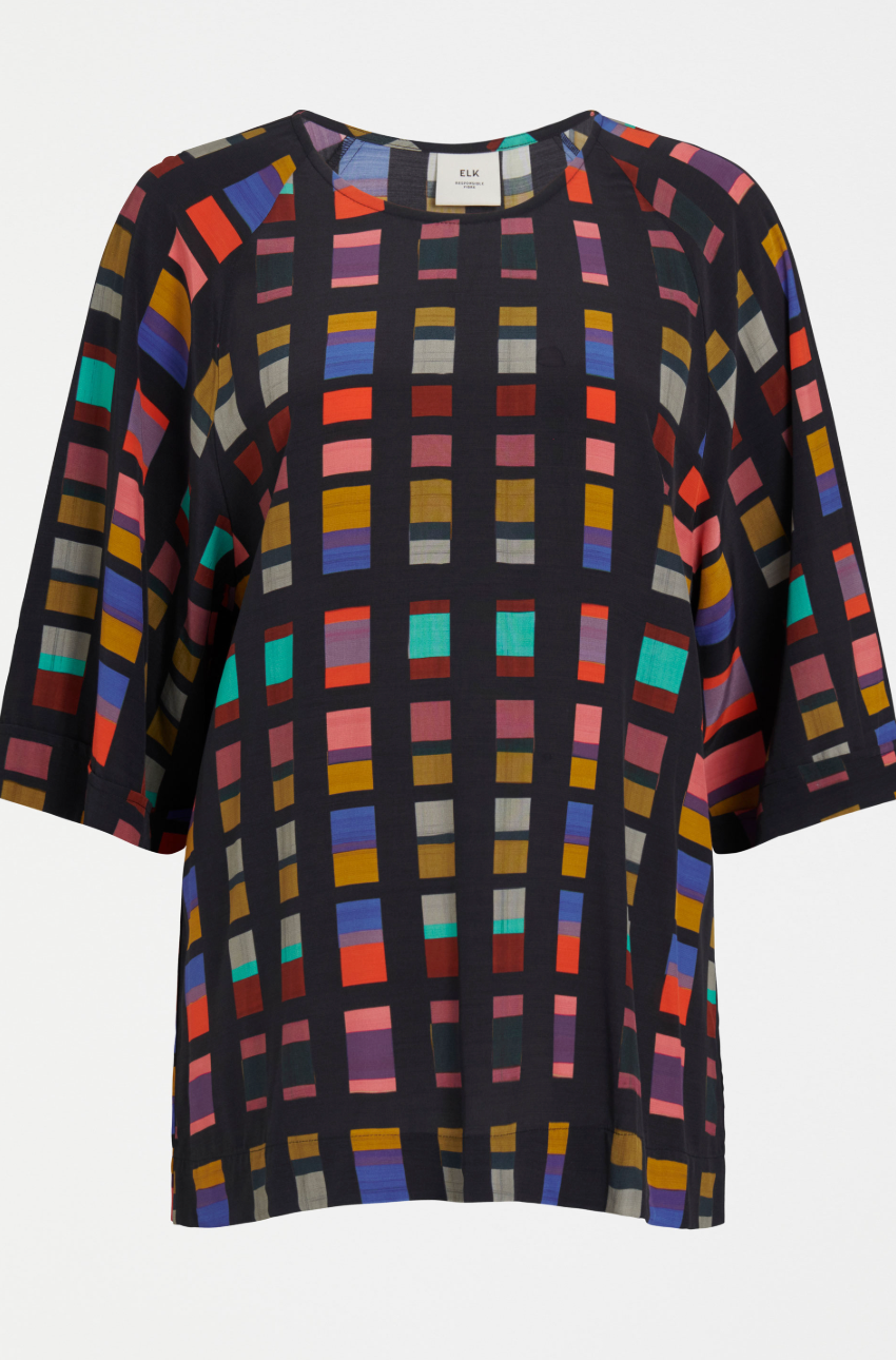 Elk Malo Top - Tessela Print