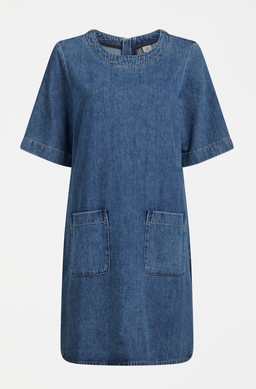 Elk Rittra Denim Dress - Chambray Blue