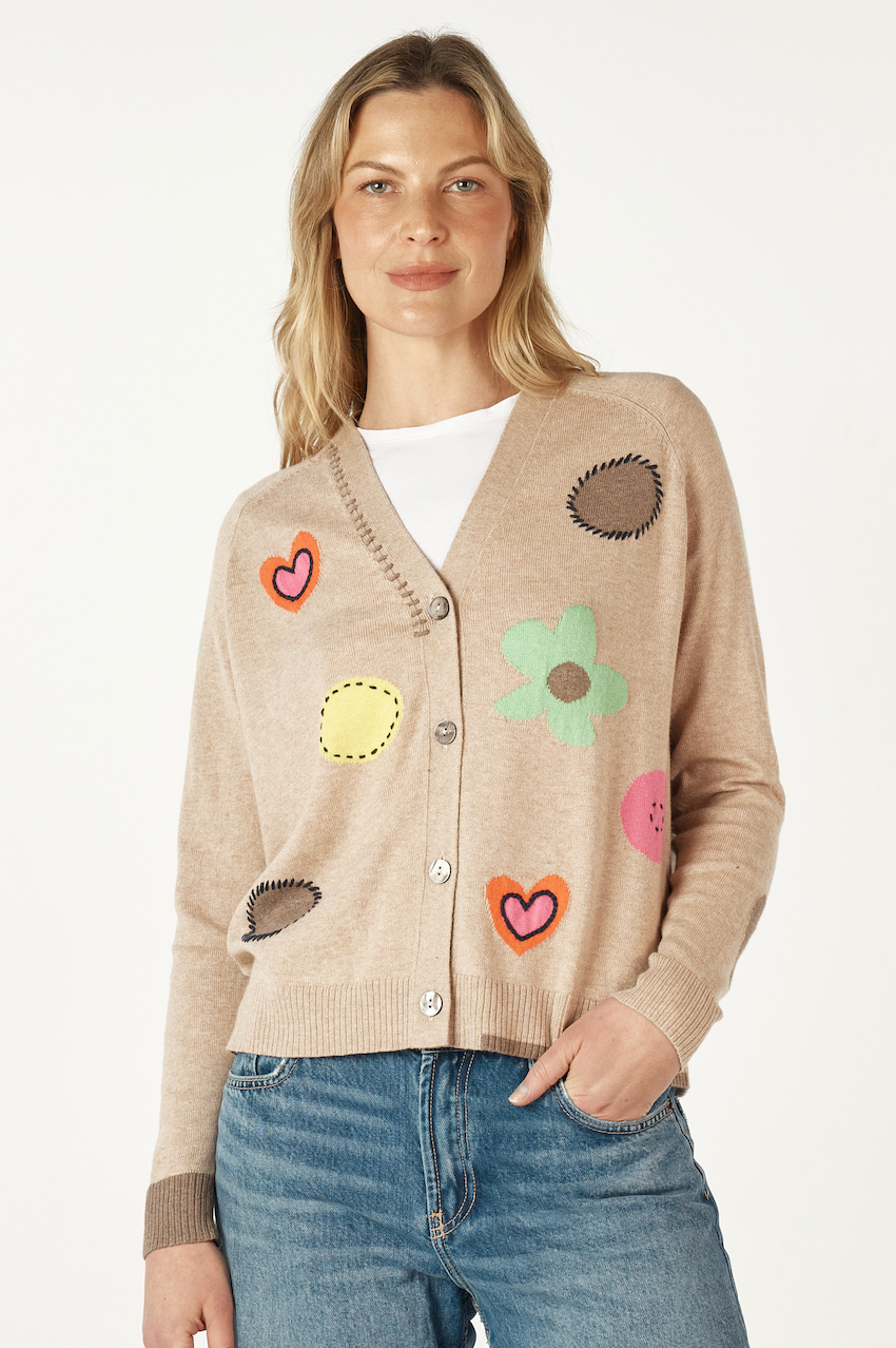 Zaket & Plover Happy Cardi - Oat