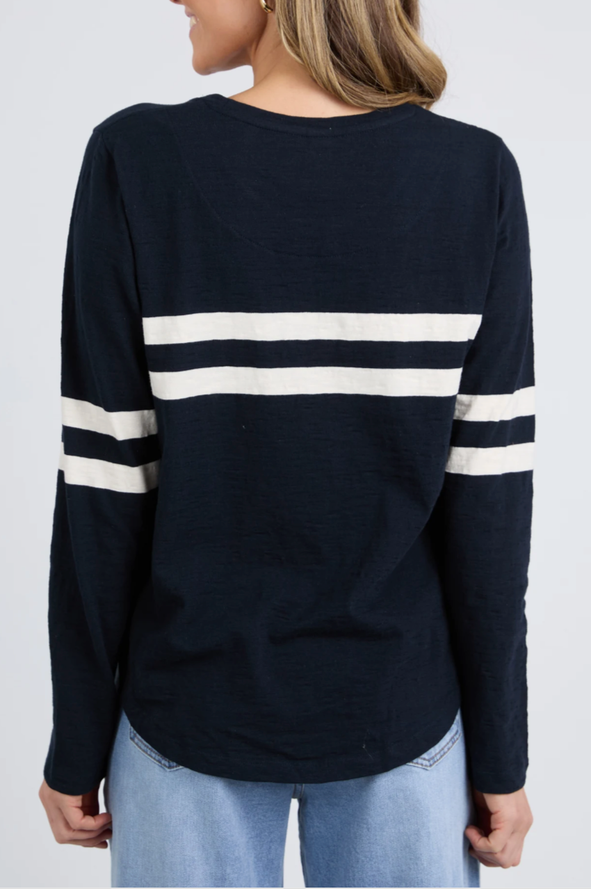 Elm Adora Long Sleeve Tee - Navy