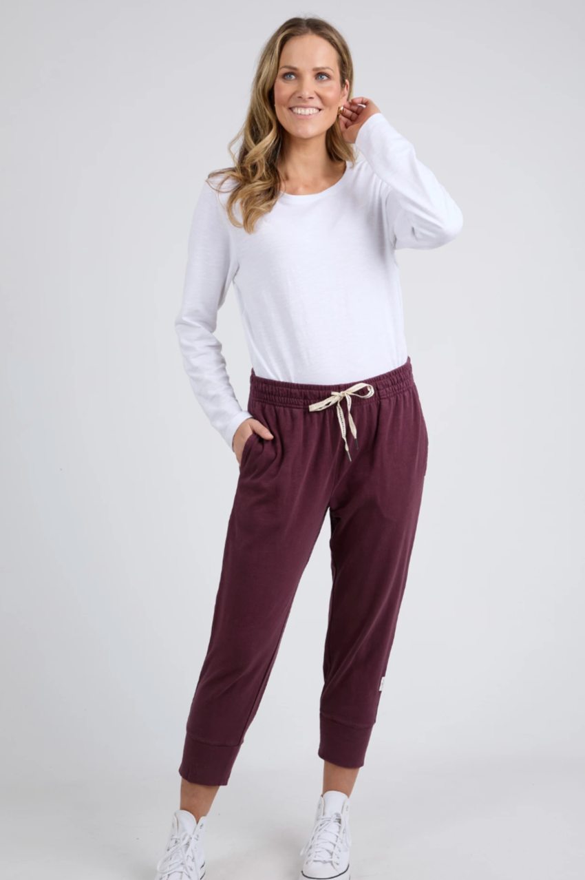 Elm Brunch Pant - Merlot