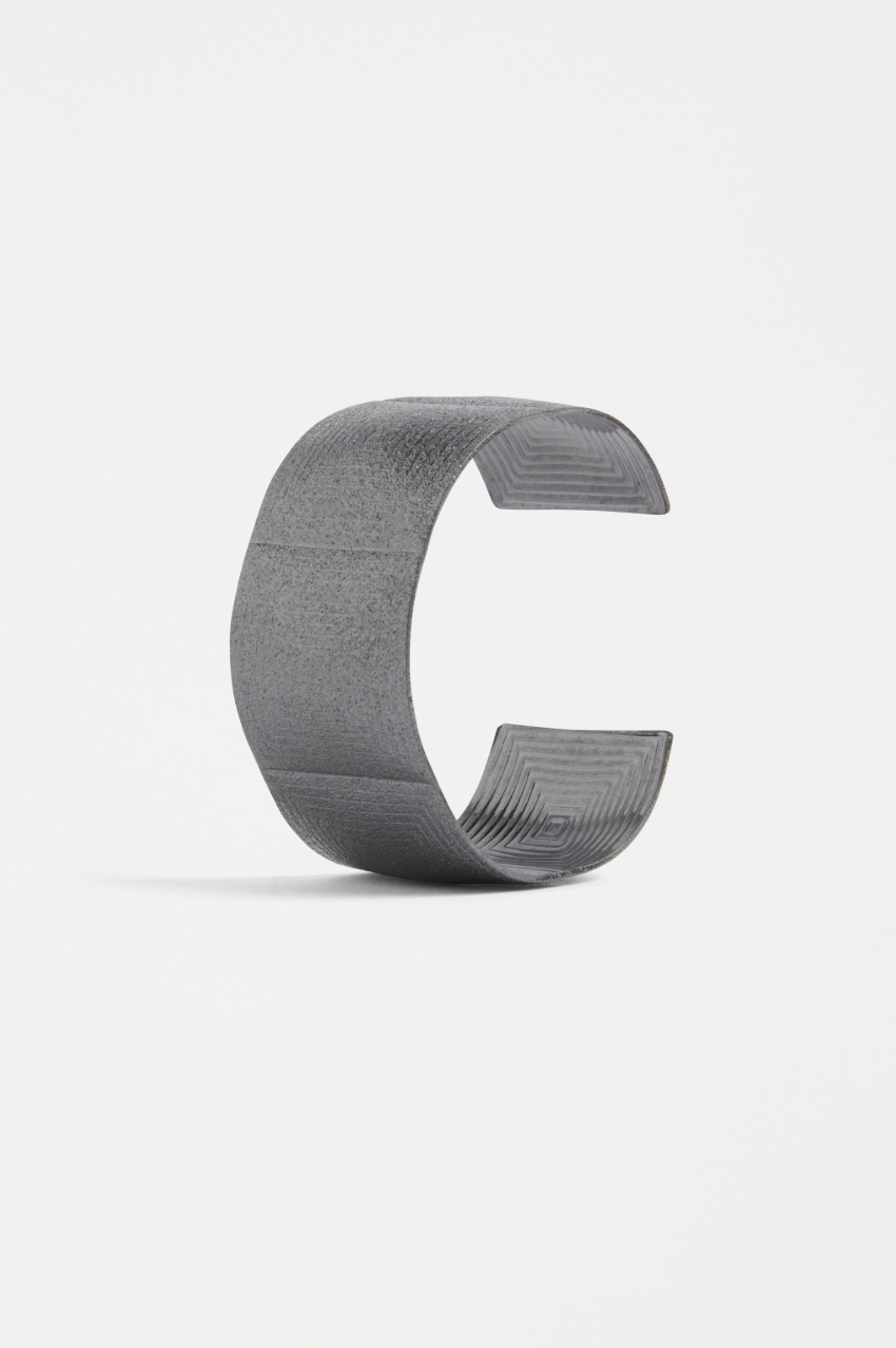 Elk Metri Cuff Bangle - Gunmetal