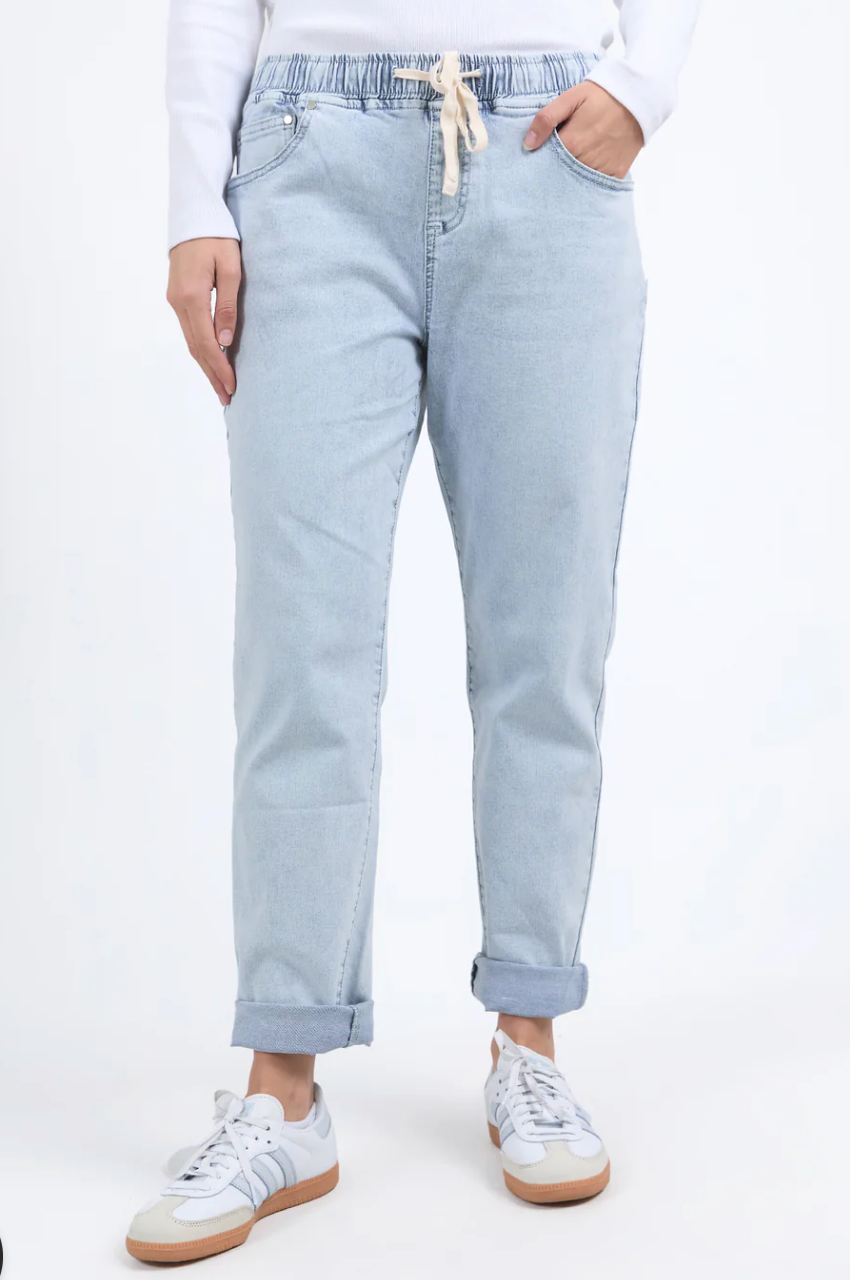 Foxwood Juliette Jogger Jean - Vintage Pale Blue