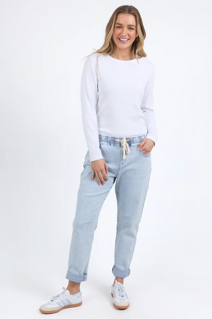 Foxwood Juliette Jogger Jean - Vintage Pale Blue