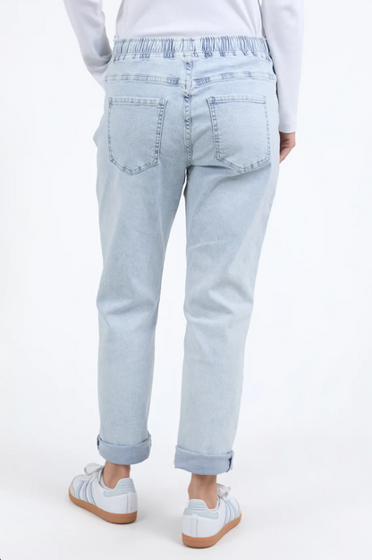 Foxwood Juliette Jogger Jean - Vintage Pale Blue