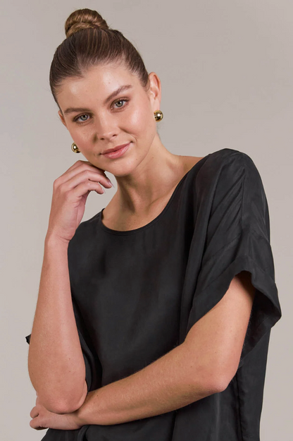 Eden Relaxed Top - Black