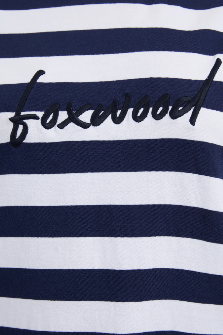 Foxwood Signature Stripe Tee DRESS - NAVY & WHITE STRIPE