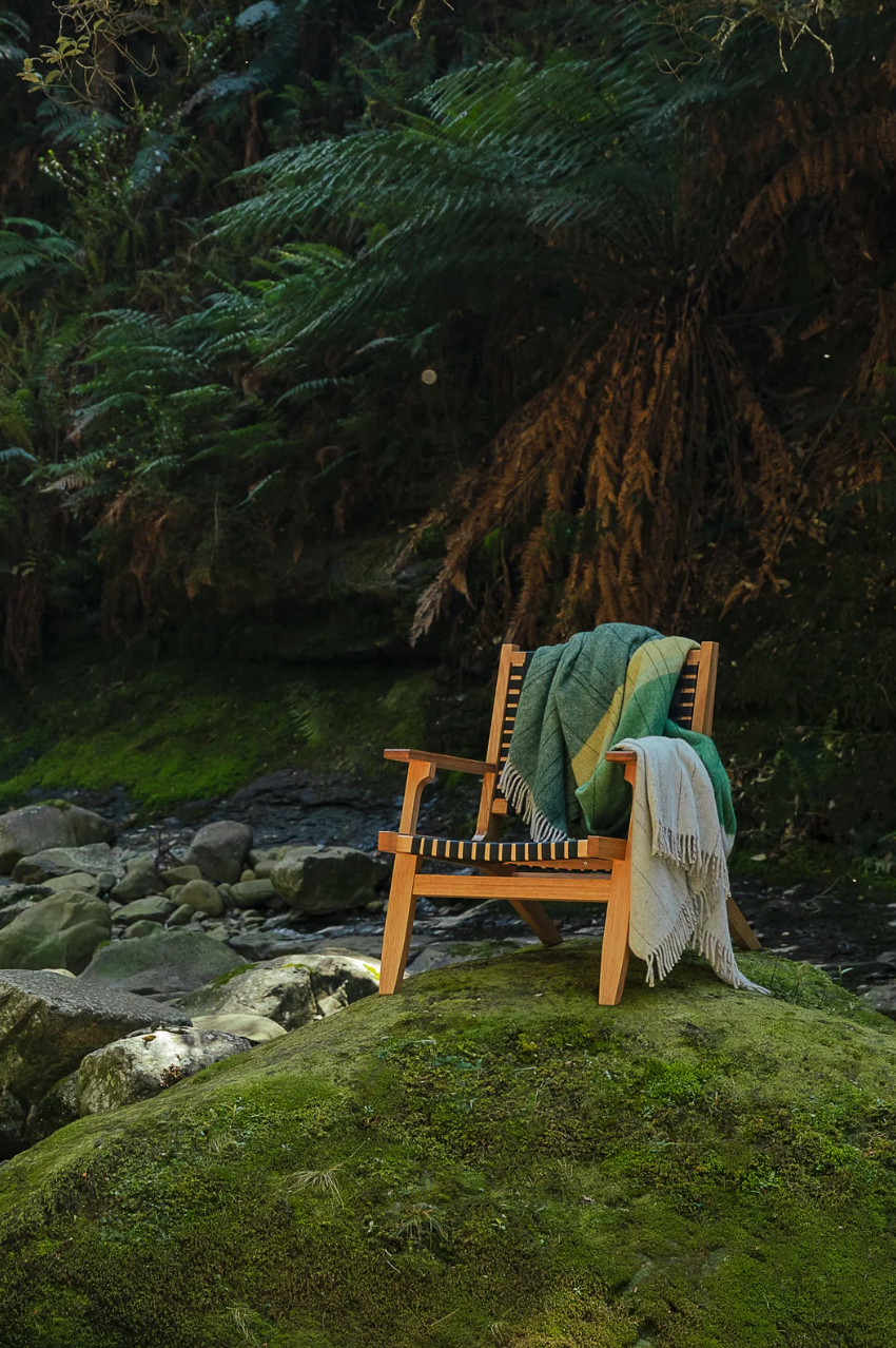 Recycled Wool Throw - Tarkine Forest