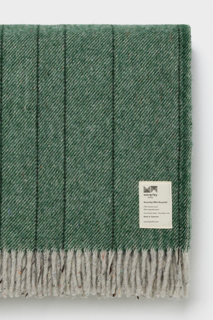 Recycled Wool Throw - Tarkine Forest