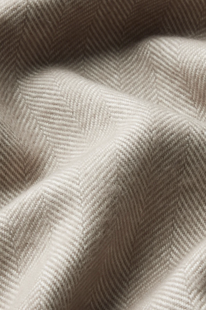 Wool Herringbone Throw - Atmosphere