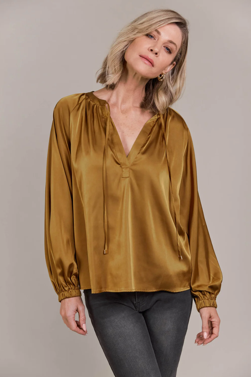 Ivy Blouse - Tobacco