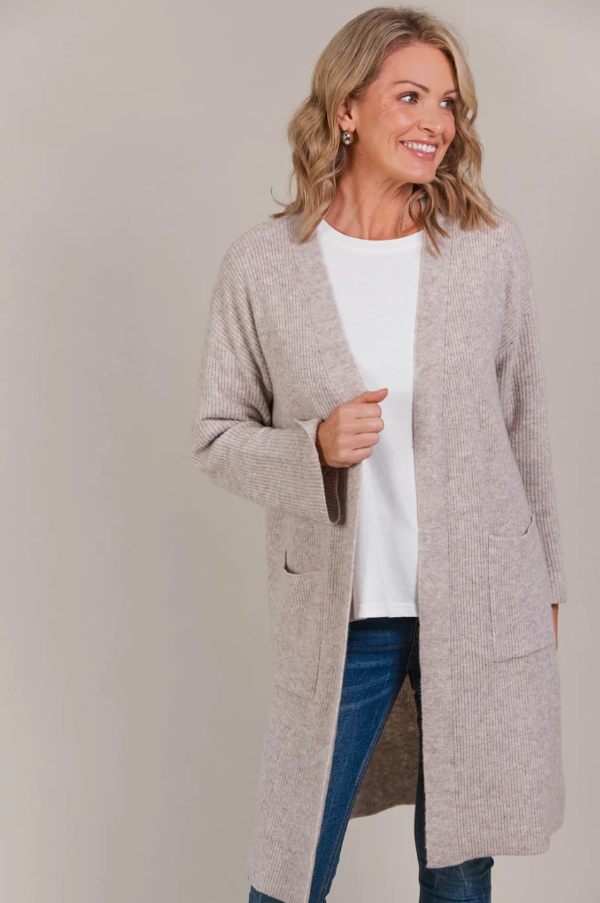 Merano Oversize Cardigan - Flax