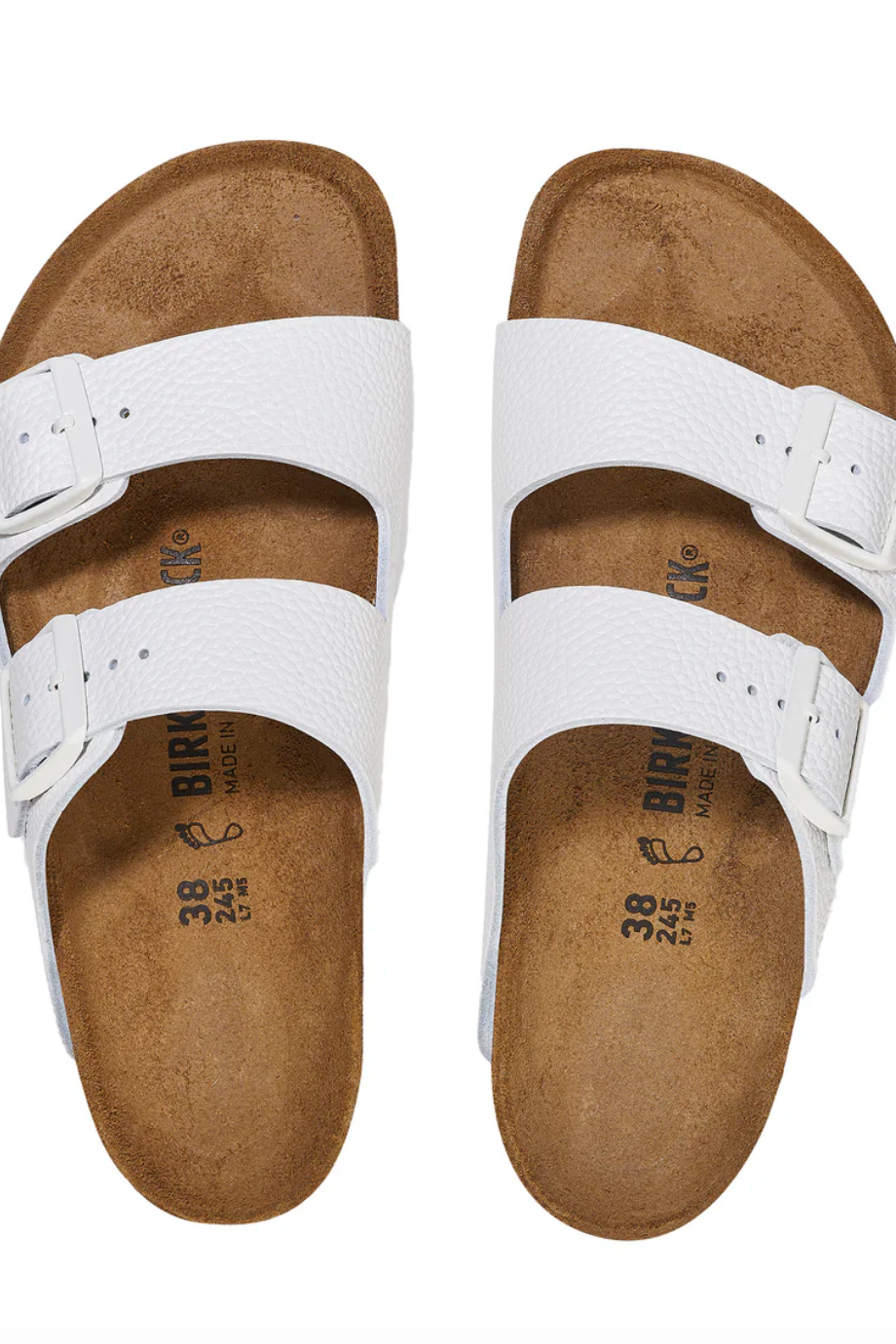 Birkenstock Arizona - White Leather