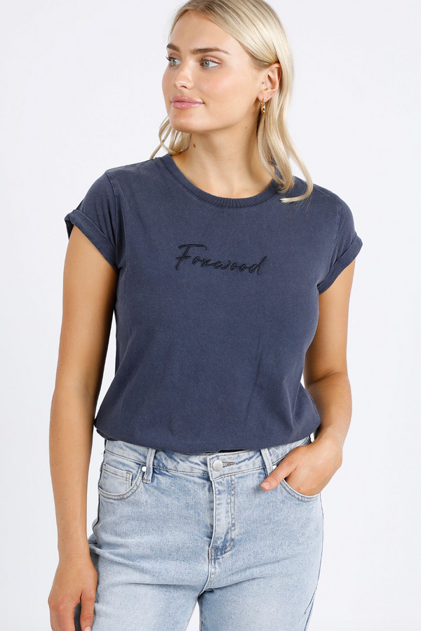 Foxwood Signature Tee - Navy