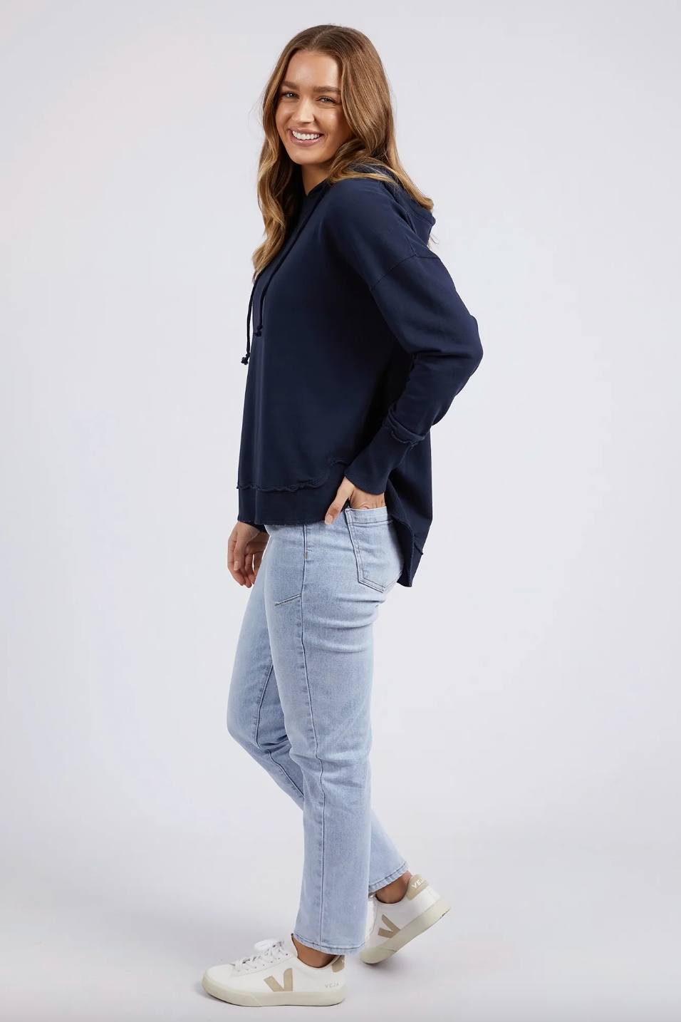 Sigrid Hoodie - Dk Sapphire