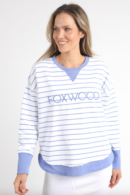 Simplified Crew Stripe - Neon Blue