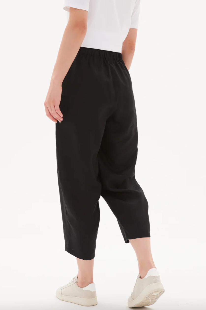 Tie Front Linen Jogger