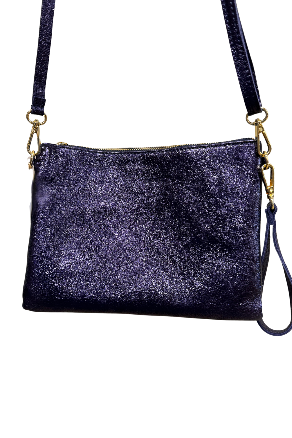 Foiled Crossover Bag - Blue