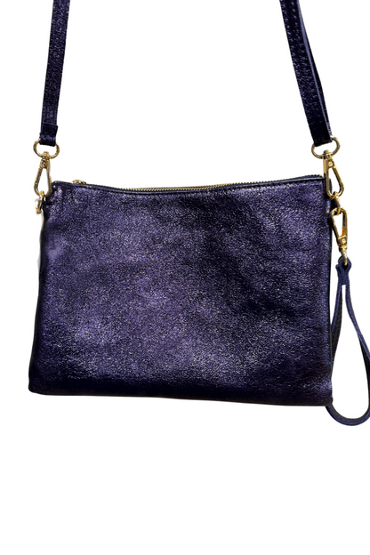 Foiled Crossover Bag - Blue