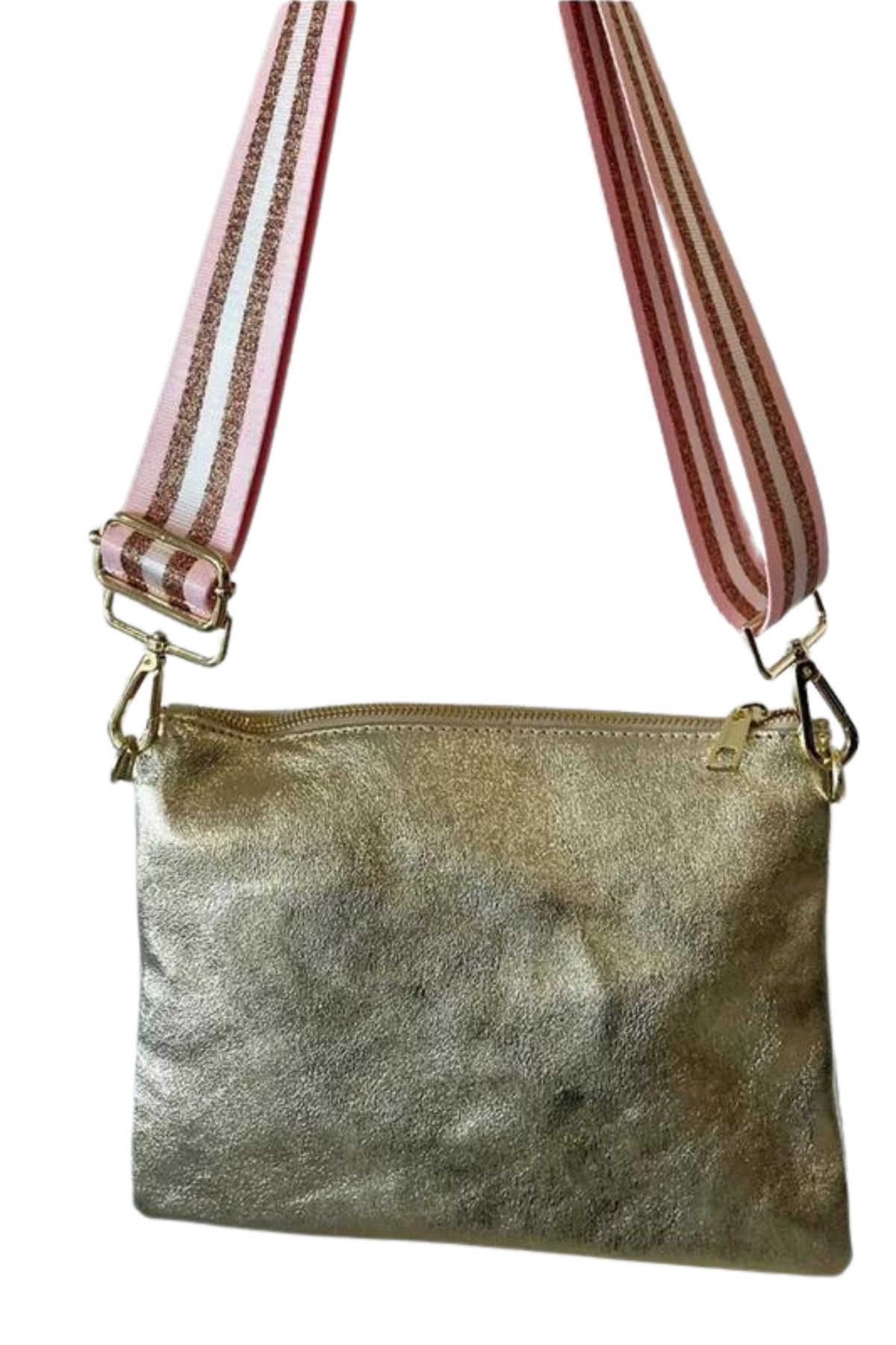 Foiled Crossover Bag - Gold