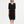 V Neck Diagonal Seam Dress - Black