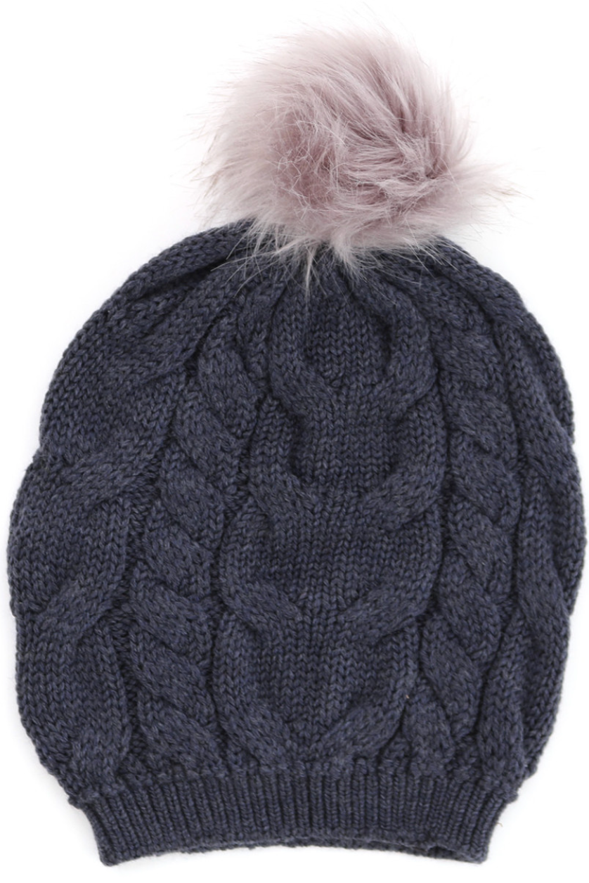 Valentina Cable Beanie/Pom Pom