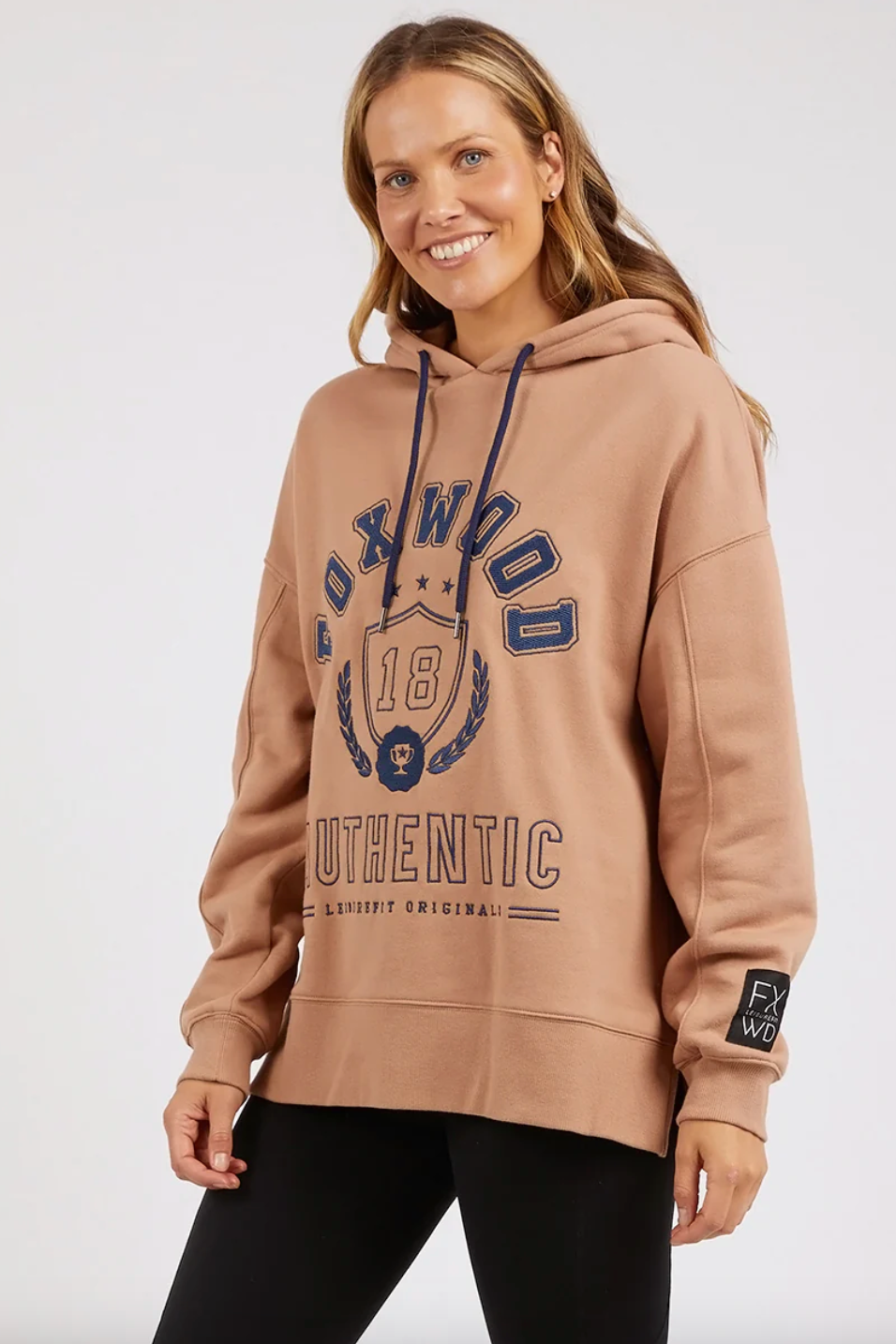 Varsity Hoodie - Latte