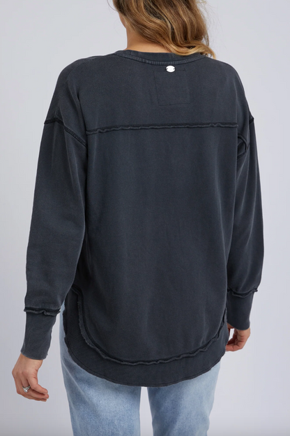 Washed Simplified Crew - Washed Black