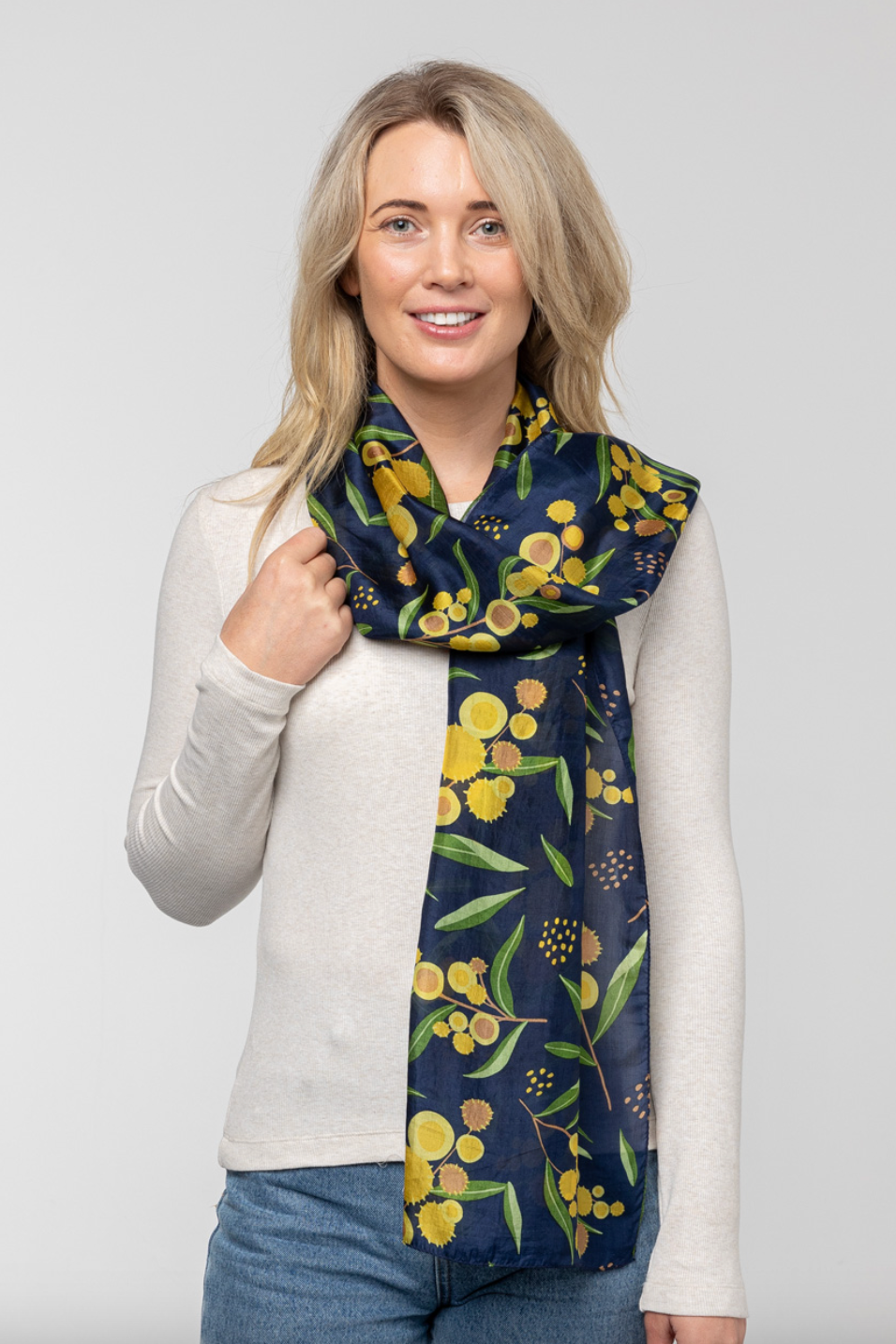 Wattle Silk Scarf