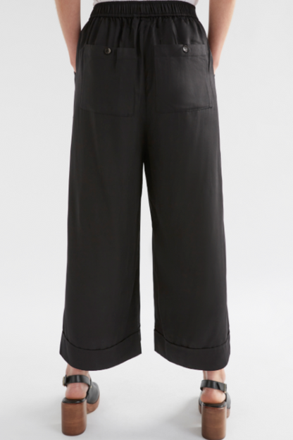 Elk Wide Leg Culotte - Black