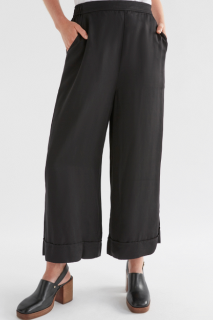 Elk Wide Leg Culotte - Black