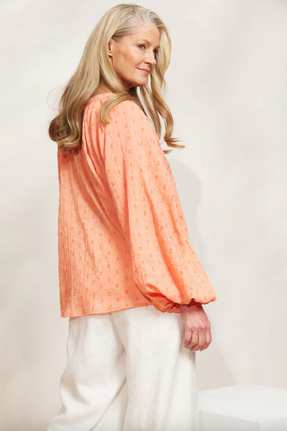 Zephyr Blouse - Papaya