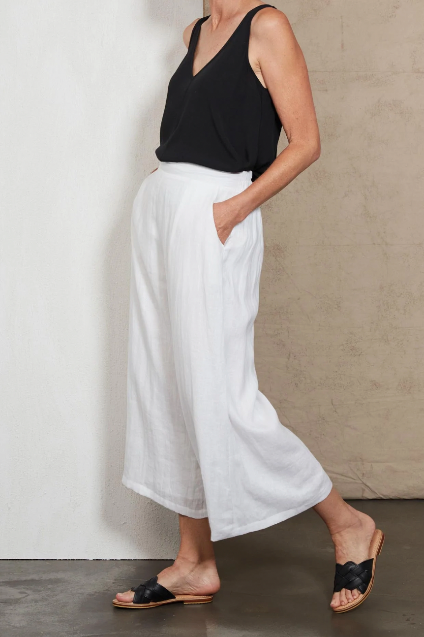 Studio Crop Pant - Salt