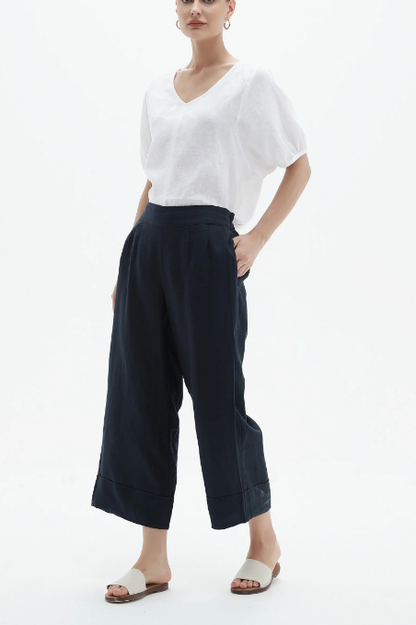 Classic Linen Pant - Black